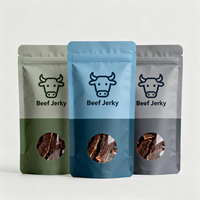 Sachet alimentaire personnalisable à fenêtre, autoportant, refermable, en aluminium, pour bonbons, pommes, mangues et fruits secs