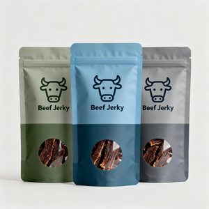 Sachet alimentaire personnalisable à fenêtre, autoportant, refermable, en aluminium, pour bonbons, pommes, mangues et fruits secs - Product Image 3