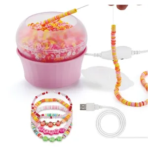 Nuovo Design USB Bead-spinner perline strumenti automatici di alta qualità in plastica Spinner per gioielli bracciale Design