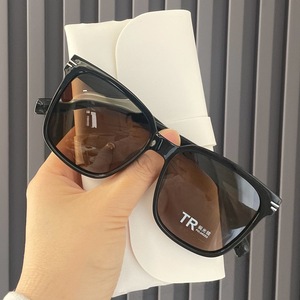 <b>Sunglasses</b> Women Rectangle Full Rim Polarized UV390 Summer Elegant Adult Light Weight <b>With</b> <b>Case</b> - Product Image 4