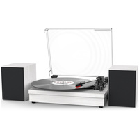 Tocadiscos de Vinilo Portátil de Alta Calidad con Grabador y 2 Altavoces Externos Reproductor de Gramófono y Discos de Vinilo