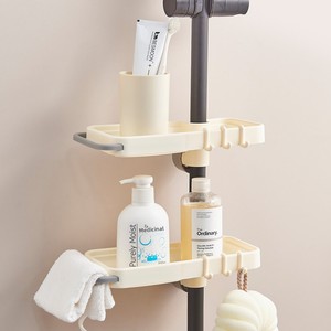 Support de rangement en <span class=keywords><strong>plastique</strong></span> sur pied pour torchons, éponges et savon, avec égouttoir, pour évier de cuisine et salle de bain - Product Image 2