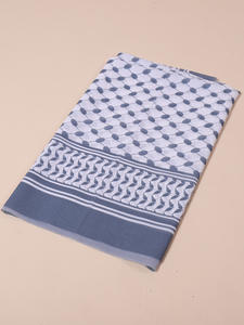 Nuevo Hijab de gasa Premium de color liso al por mayor impreso Shemagh Palestina étnico Keffiyeh Hijab largo - Product Image 3
