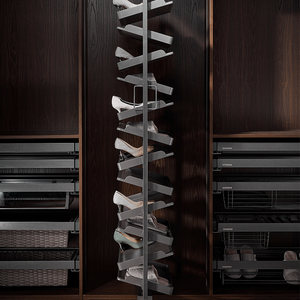 <span class=keywords><strong>Scarpiera</strong></span> Girevole a 360 Gradi SUPENI per Arredamento Casa, Accessori per <span class=keywords><strong>Armadio</strong></span>, Metallo Ecologico in Alluminio - Product Image 4