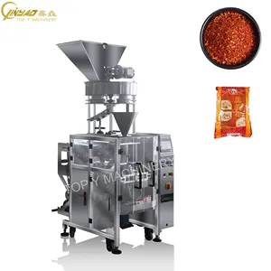 Dried Red Crushed Chili Flakes Roll Film To Bag Vertical Packing Machine Match Volumetric Cup Filling VFFS Packaging Machine