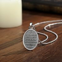 Collier en laiton Merryshine Saint Sébastien, amulette religieuse catholique chrétienne, médaille de protection des archanges, pendentif bijou
