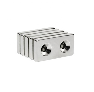 N52 hình chữ nhật Neodymium nồi nam châm siêu mạnh N38 loại chìm lỗ vĩnh viễn NdFeB vuông nam châm có tính năng Vòng - Product Image 6