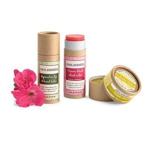 Boîte push-up de <span class=keywords><strong>baume</strong></span> à lèvres/déodorant en papier carton kraft de conception personnalisée écologique - Product Image 4