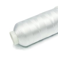 Fil à broder 100% rayonne blanc pour machine à broder, fil doux pour robe de mariée, dentelle