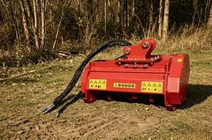 Effizienter Garten- und Forstmulcher: Hydraulischer Holzhäcksler-Baggeraufsatz, Baumastzerkleinerer und -brecher - Product Image 4
