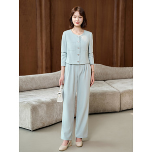 Women's Professional Medical Aesthetics Receptionist Uniform Long Sleeve Suit Winter 2025 Elegant Conference Wear - Product Image 4