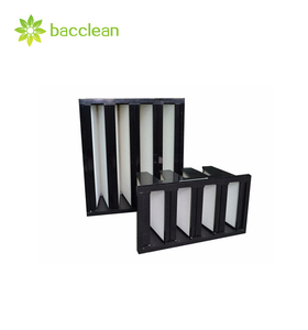 ISO 16890 hoggery phòng sạch merv 15 khung nhựa <span class=keywords><strong>v</strong></span>-ngân hàng bộ lọc bụi mịn Bộ lọc không khí cho HVAC không khí bàn giao đơn <span class=keywords><strong>v</strong></span>ị - Product Image 1