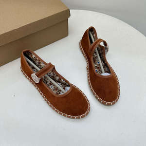 Scarpe Basse Espadrillas Mary Jane da <span class=keywords><strong>Donna</strong></span> in Simil Pelle Scamosciata, Casual con Cinturino, <span class=keywords><strong>Mocassini</strong></span> Colorati per Camminata Quotidiana - Product Image 2