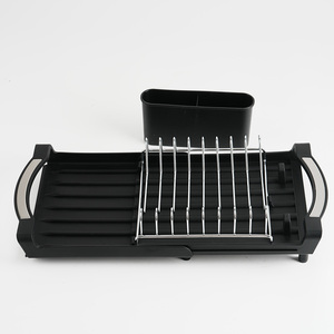 <span class=keywords><strong>Escurridor</strong></span> de Platos <span class=keywords><strong>Extensible</strong></span> Antideslizante con Soporte para Utensilios Desmontable para Platos y Tazones de Cocina - Product Image 6
