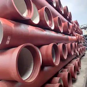 ISO2531 DN200 DN300 Di Water Supply Pipe Class C30 C7 Cast Iron Pipe K9 Ductile Iron Pipe