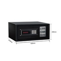 Wanjiabao Safe-E2042H Modell Kommerzieller Mini-Heim- und Bürosafe Diebstahlsicherer Stahlplatten-Fingerabdruck-Schlüsselsafe Hotel-Matratzensafe