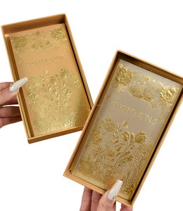 ซองกระดาษฟอยล์ลายนูน3D ออกแบบตามต้องการกระดาษฝ้ายส่วนตัวสำหรับใช้ทางธุรกิจซองจดหมายนูนสำหรับงานแต่งงาน - Product Image 2