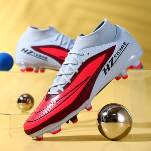Chaussures de football unisexes Cristiano <span class=keywords><strong>Ronaldo</strong></span> Assassin, nouvelle collection automne-hiver, crampons TF, crampons longs, chaussures d'entraînement, tige en mesh - Product Image 1