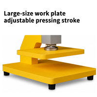 Machine de découpe artisanale en cuir, petite machine de découpe manuelle noire pour artisans du cuir, compatible avec divers matériaux