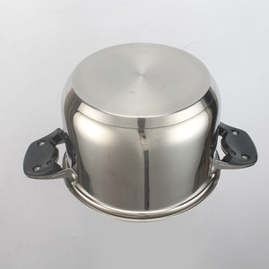 12Pcs Cổ Điển Kim Loại Nhà Bếp Nấu Ăn Nồi Thiết Lập Đông Âu Thép Không Gỉ 5 Lớp Phổ Dưới Súp Kho Chậu Nhiệt Kế - Product Image 5