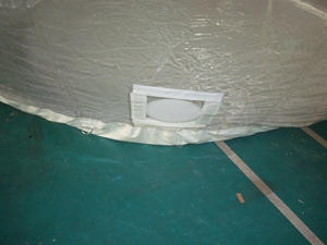 Tenda da spiaggia gonfiabile da campeggio EST trasparente per la vendita calda 3M tenda a quattro stagioni Logo personalizzato stampato una camera da letto