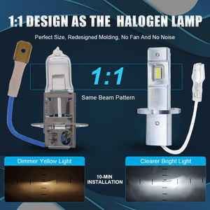 Offre Spéciale H1 phare LED 24W 2400LM sans erreur Plug and Play ampoule de phare pour la rénovation de voiture - Product Image 4