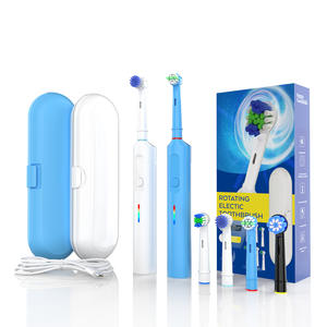 Brosse à dents électrique rotative intelligente avec 8 têtes de brosse, étanche IPX7, rechargeable, pour adultes et enfants - Product Image 4