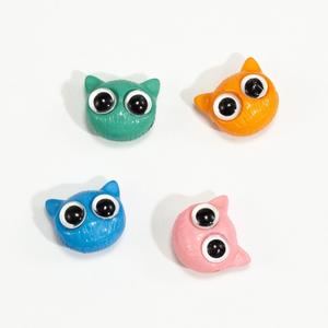 ลูกปัดหลวมสีทึบห้อยผ่านรูพวงกุญแจโทรศัพท์มือถือแบบ DIY ทันสมัยเครื่องประดับหัวแมวชุบด้วยไฟฟ้า - Product Image 2