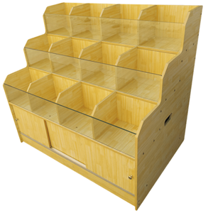 Siêu thị trái cây và rau gạo kệ gỗ hạt Hiển thị nội nông dân thị trường - Product Image 2