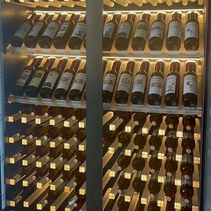 <span class=keywords><strong>Cave</strong></span> à vin rouge vitrine à vin haut de gamme étagère de <span class=keywords><strong>rangement</strong></span> murale de luxe en verre pour whisky étagères - Product Image 5