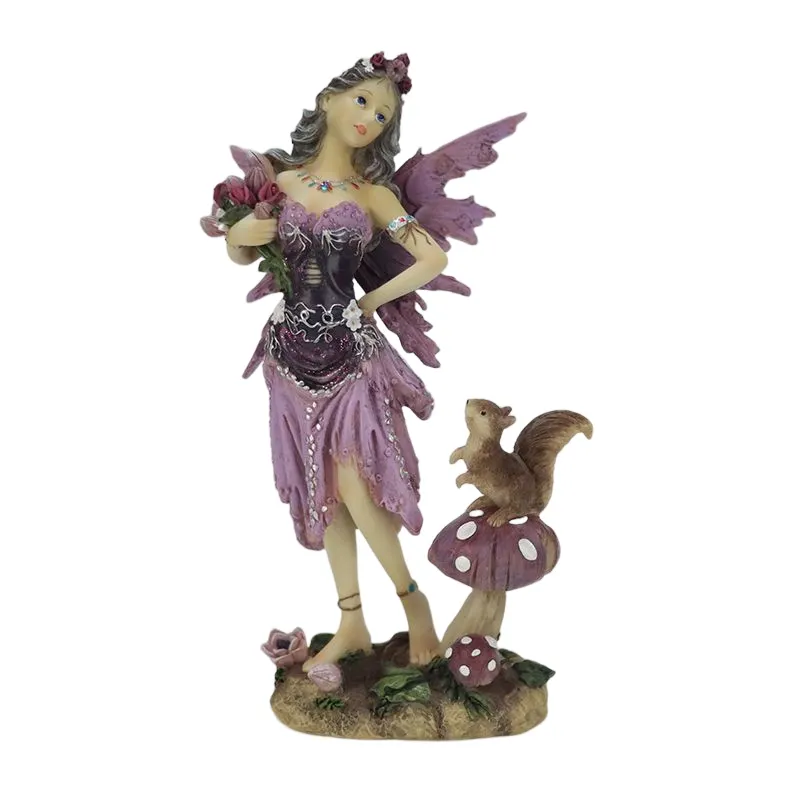 Искусственная Смола симпатичная Цветочная сказочная Статуэтка украшение сада статуя трендовая модель из смолы в качестве красивого подарка