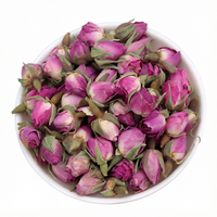 Magnifiques bourgeons de roses roses séchées, thé en vrac en sachet de 1 kg