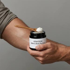 Beurre corporel pour hommes en gros OEM/ODM, marque privée, bois de santal et cèdre, hydratant profond non gras pour hommes - Product Image 3