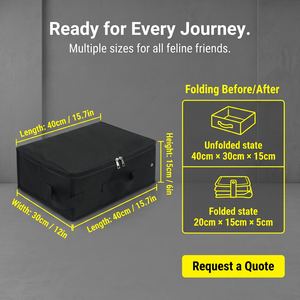 Caixa de Areia Retangular para Gatos, Portátil, Impermeável, Dobrável, em Poliéster, com Bolsa de Armazenamento - Product Image 6