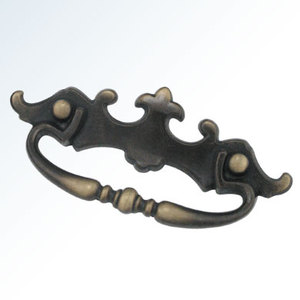 Ornate Vintage <b>Antique</b> Bronze Carved Bail Pull Easy Install Hardware for Cabinet Drawer <b>Wardrobe</b> Dresser - Product Image 5