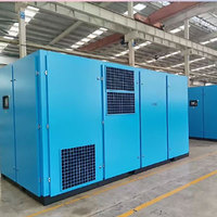 Compresseur industriel à deux étages à économie d'énergie 110 kW, compresseur d'air 150 CV, 450 CFM, 12 bars