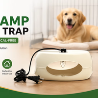 Lámpara Eléctrica Antipulgas y Trampas para Chinches 220V, Control de Pulgas en Interiores, Atrapa Insectos, Trampa Asesina de Pulgas para Mascotas, Uso en Perreras para Perros y Gatos