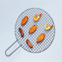 Anping Fourniture d'usine Grille de barbecue à charbon de bois réutilisable en acier inoxydable galvanisé Grille de barbecue en maille
