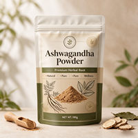 Poudre d'Ashwagandha en Gros d'Usine, Extrait de Racine d'Ashwagandha OEM, Poudre de Withanolides 100g pour une Relaxation Profonde