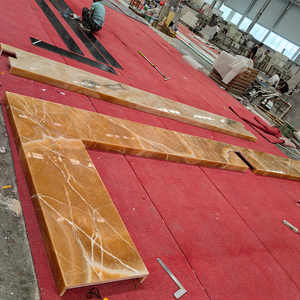 TMZ STONE ODM OEM Yellow Polished Big Slab Red Dragon Onyx <b>Marble</b> Waterproof for Hotel Walls and Background with Graphic Design - Product Image 2