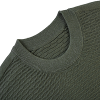 AiNear Vente en gros, conception de logo personnalisé, OEM et ODM, pull en cachemire et coton de haute qualité à manches longues et col rond pour homme