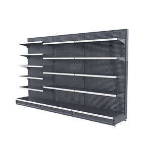 New cửa hàng lịch thi đấu Kệ thiết kế màu đen meltallic Single side siêu thị Gondola kệ cho cửa hàng bán lẻ - Product Image 3