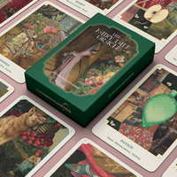 Jeu de tarot éducatif personnalisé avec un ensemble complet de 78 cartes, incluant les Arcanes Majeurs et Mineurs