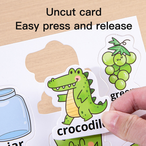 Jumon Children's Quiet Color Classification Sticker Paper Book Early Education Cognitive Literacy <b>Puzzle</b> Toy Educational JBK-46 - Product Image 6