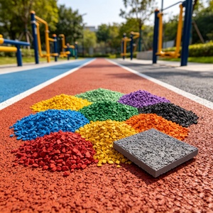 INOLP China Manufactory EPDM Caucho Granulado <b>Rubber</b> Compound Molding Chemical Resistance for <b>Plastic</b> Track Sports Field - Product Image 5