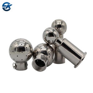 Sıhhi paslanmaz çelik SS304 SS316L civatalı temizleme topu ile döner meme ve sabit sprey top tipi - Product Image 5