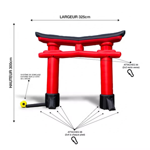 Portail Torii gonflable japonais, décoration d'arche, portail Torii gonflable pour festival, fête, événement - Product Image 1