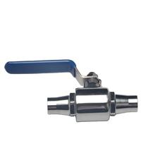 Vanne à boisseau sphérique manuelle à double emboîtement sanitaire en acier inoxydable SS304/316L, qualité alimentaire, certifiée ISO9001, OEM