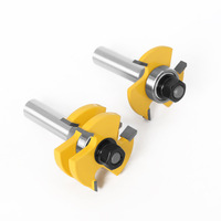 Fraise à rainurer réglable en carbure de tungstène de 8 mm, 1/4 pouce et 6 mm, avec queue ronde de 47 mm de largeur, pour rainures et languettes