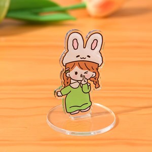 ขายส่งสแตนดี้อะคริลิกใสสองชิ้นแบบกำหนดเองได้ พร้อมฐาน ลายการ์ตูนอนิเมะ - Product Image 2